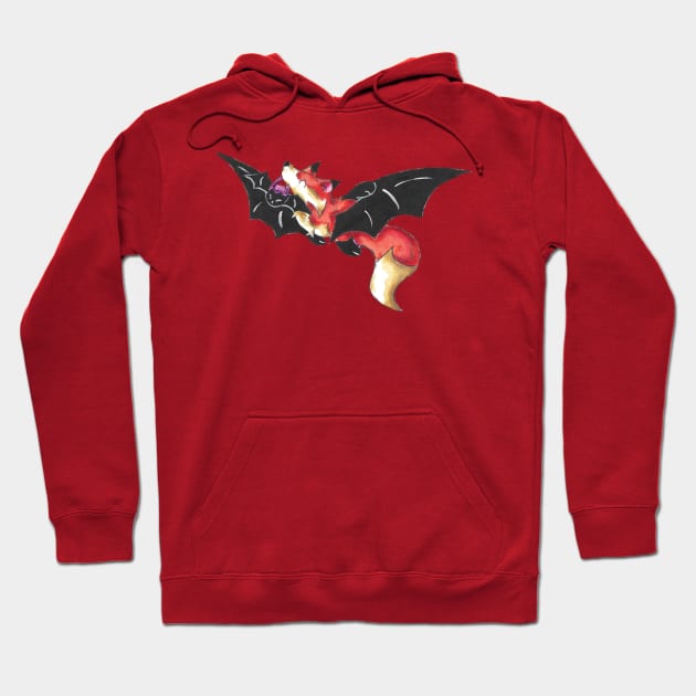 Flying Fox Trick or Treater Hoodie by KristenOKeefeArt